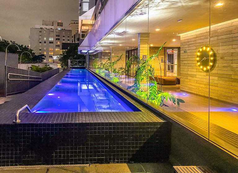 Elite Apartamento moderno c/ vista Av Oscar Freire