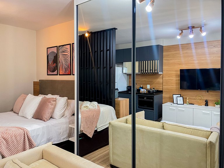 VIP Studio Moderno em Moema | Próximo ao Metrô e Shopping Ib