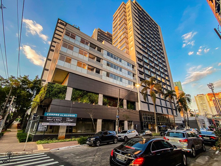Palazzo Ibirapuera 21 º Andar Wi-Fi, Ar e Metrô a 5 Minutos