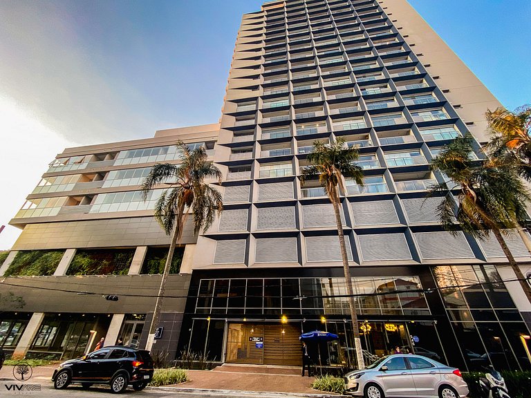 Palazzo Ibirapuera 21 º Andar Wi-Fi, Ar e Metrô a 5 Minutos