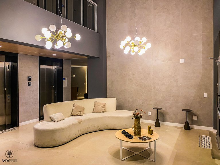 Palazzo Ibirapuera 21 º Andar Wi-Fi, Ar e Metrô a 5 Minutos