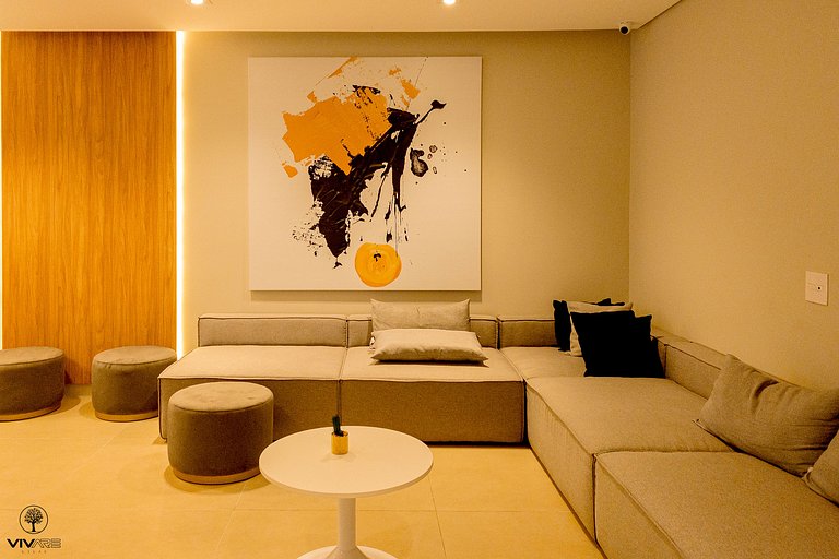Palazzo Ibirapuera 21 º Andar Wi-Fi, Ar e Metrô a 5 Minutos