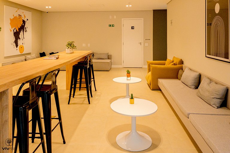 Palazzo Ibirapuera 21st Floor – Wi-Fi, AC, and Metro 5 Minut
