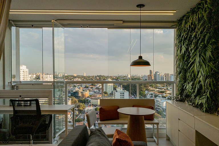 Palazzo Ibirapuera 21 º Andar Wi-Fi, Ar e Metrô a 5 Minutos