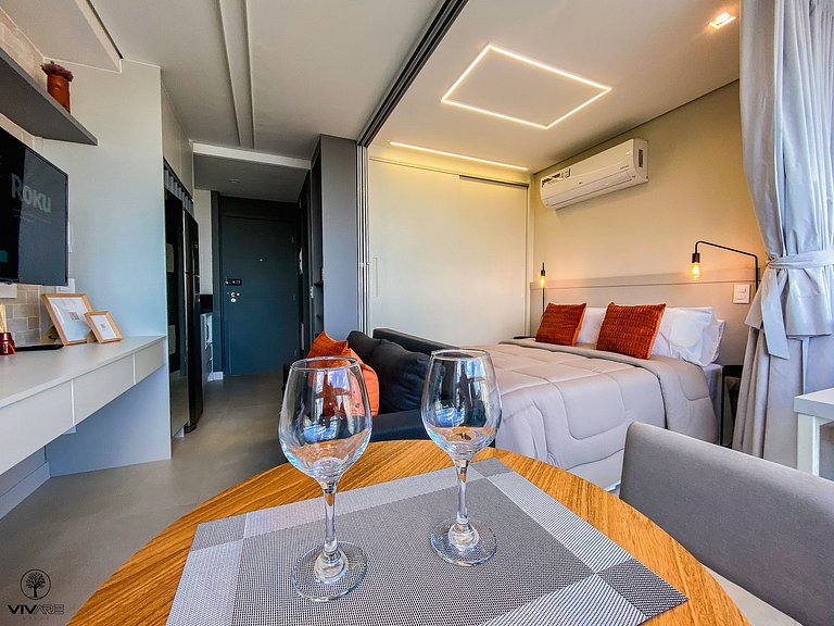 Palazzo Ibirapuera 21 º Andar Wi-Fi, Ar e Metrô a 5 Minutos