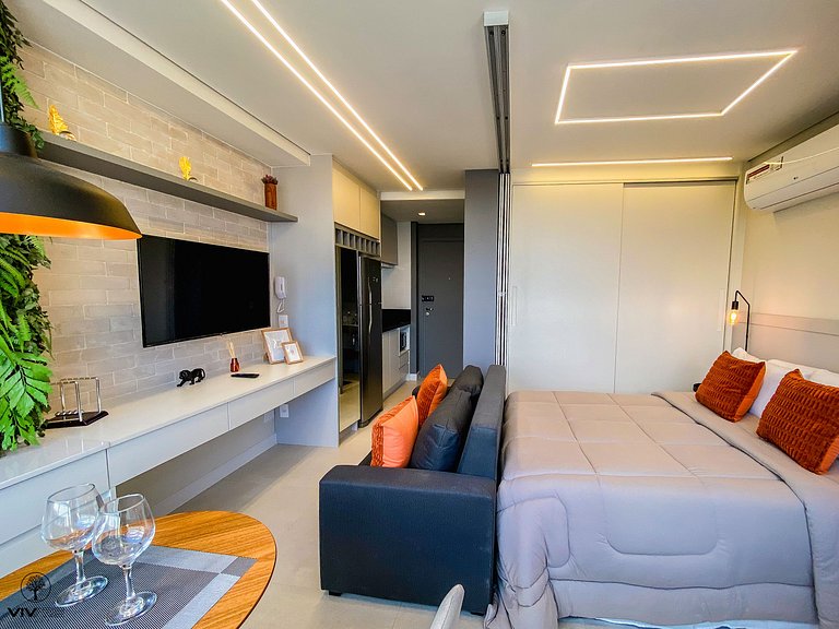 Palazzo Ibirapuera 21 º Andar Wi-Fi, Ar e Metrô a 5 Minutos