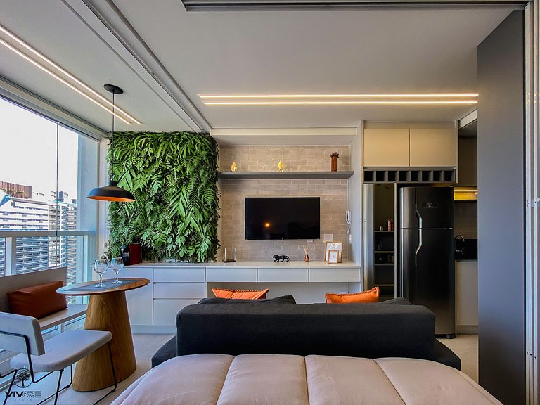 Palazzo Ibirapuera 21 º Andar Wi-Fi, Ar e Metrô a 5 Minutos