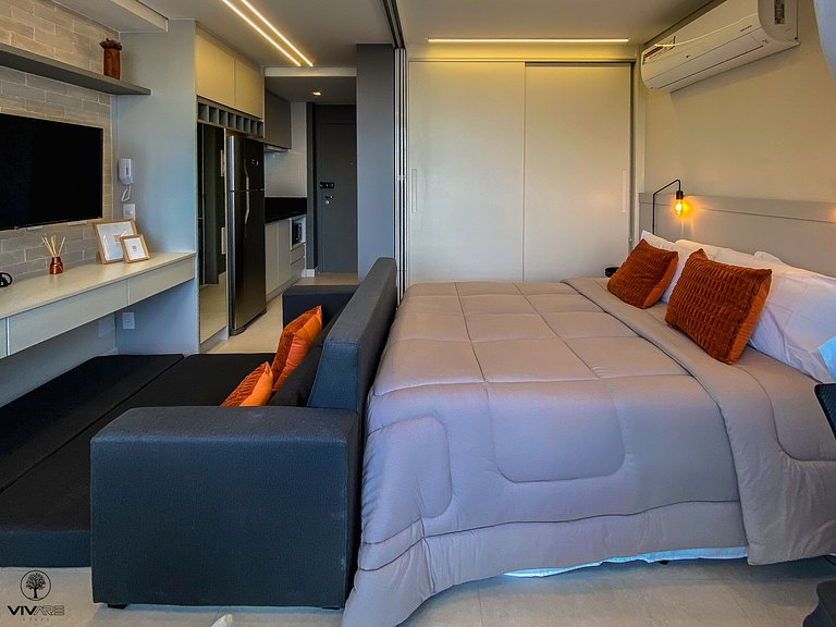 Palazzo Ibirapuera 21 º Andar Wi-Fi, Ar e Metrô a 5 Minutos