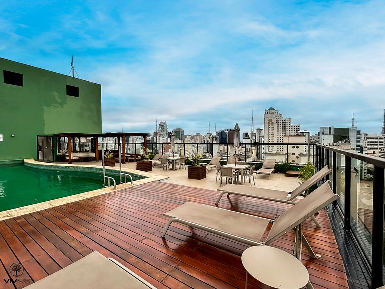 Bela Cintra Blue: Apto C/Vaga | Px Paulis. Wifi/Ac