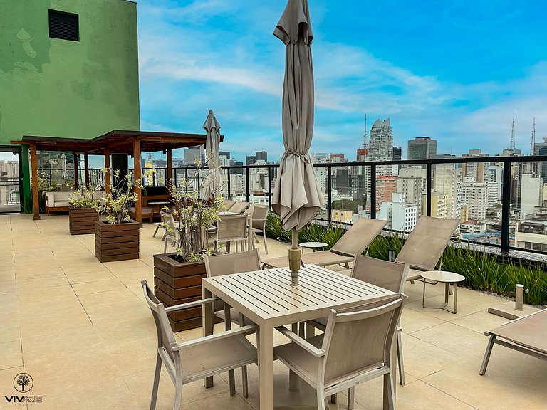 Bela Cintra Blue: Apto C/Vaga | Px Paulis. Wifi/Ac