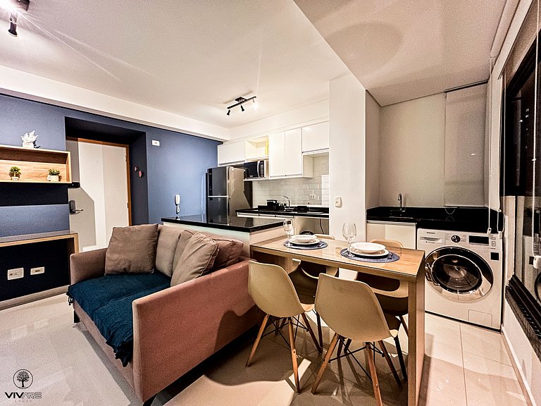 Bela Blue | 1 Dorm Passos da Paulista C/ Vaga/Wifi