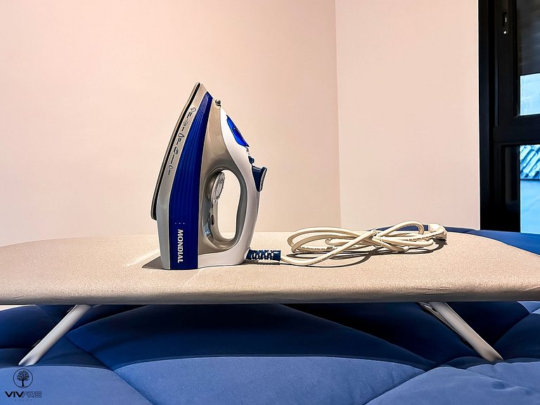 Bela Blue 1-bedroom steps from Paulista with parking and wif