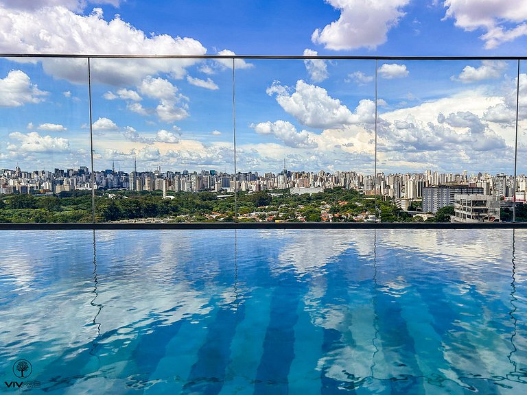 Studio Moema c/ Piscina Rooftop Metrô e Ibirapuera