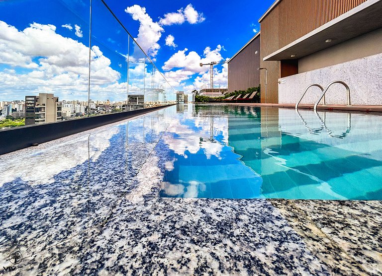 Studio Moema c/ Piscina Rooftop Metrô e Ibirapuera