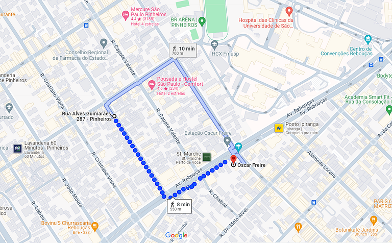 Pinheiros / Oscar Freire | Apto Novo, Vaga e Wi-Fi