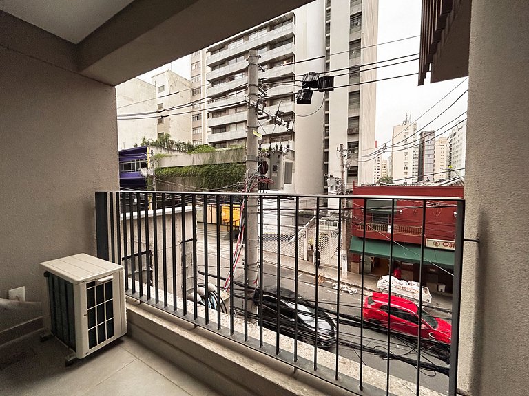 Brise studio in Jardins with ac, wifi, 300m from Paulista