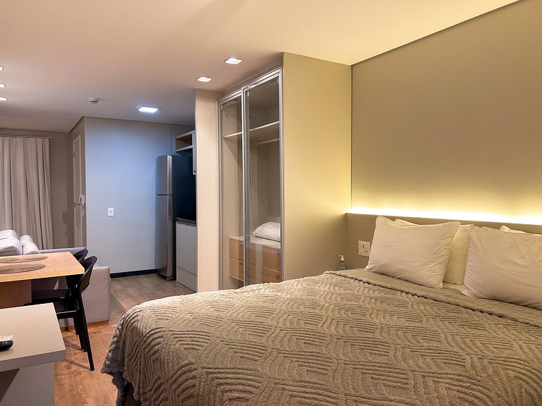 Brise studio in Jardins with ac, wifi, 300m from Paulista