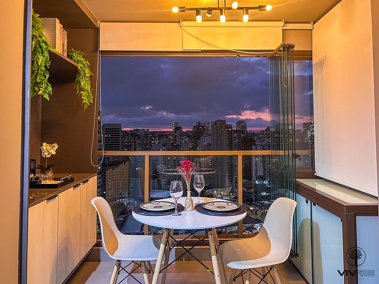 Elysium Vila Nova Conceição | Studio with Wi-Fi + Kitchen