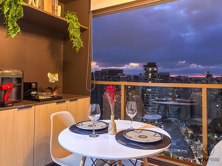 Elysium Vila Nova Conceição | Studio with Wi-Fi + Kitchen