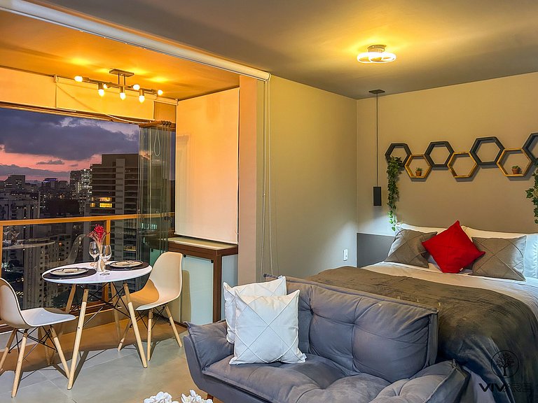 Elysium Vila Nova Conceição | Studio with Wi-Fi + Kitchen