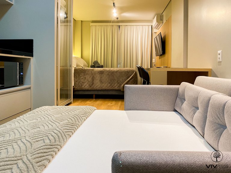 Brise studio in Jardins with ac, wifi, 300m from Paulista