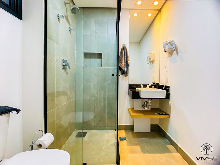 Brise studio in Jardins with ac, wifi, 300m from Paulista