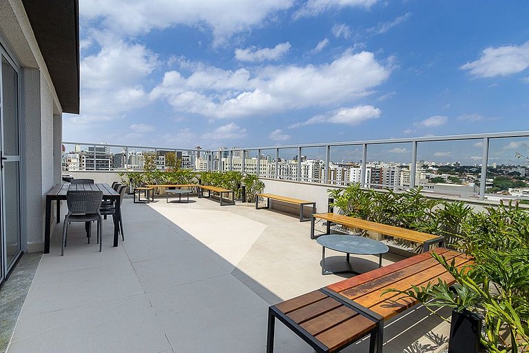 Horizons Apto Com Varanda em Moema | Px Metrô e Shopping