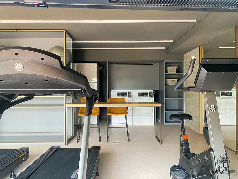 Saphir Studio Moderno com Varanda, Wi-Fi Rápido e Conforto