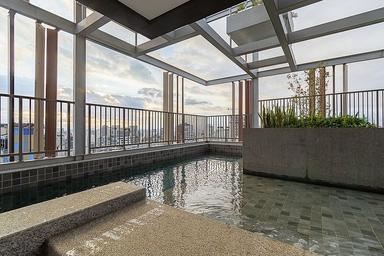 Serene - Studio moderno com Piscina Sauna Px Metrô