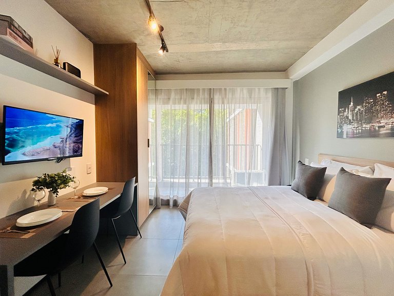 Serene - Studio moderno com Piscina Sauna Px Metrô