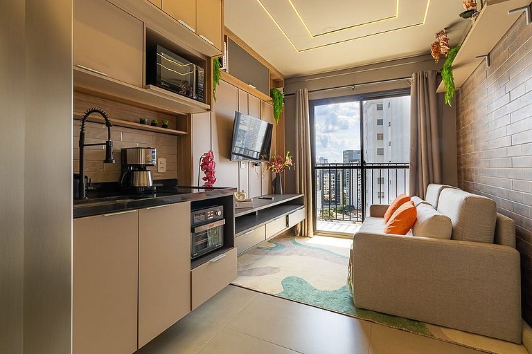 Sky Vibe - Vista 19º andar moderno 300m do Shopping Eldorado