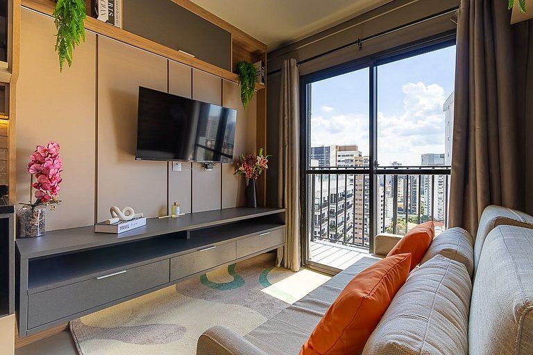 Sky Vibe - Vista 19º andar moderno 300m do Shopping Eldorado