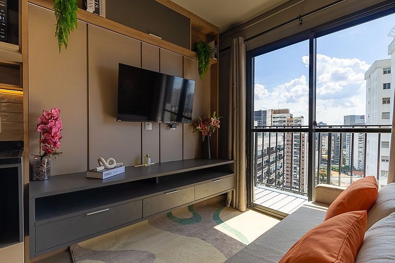Sky Vibe - Vista 19º andar moderno 300m do Shopping Eldorado