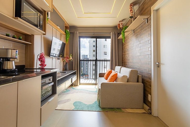 Sky Vibe - Vista 19º andar moderno 300m do Shopping Eldorado
