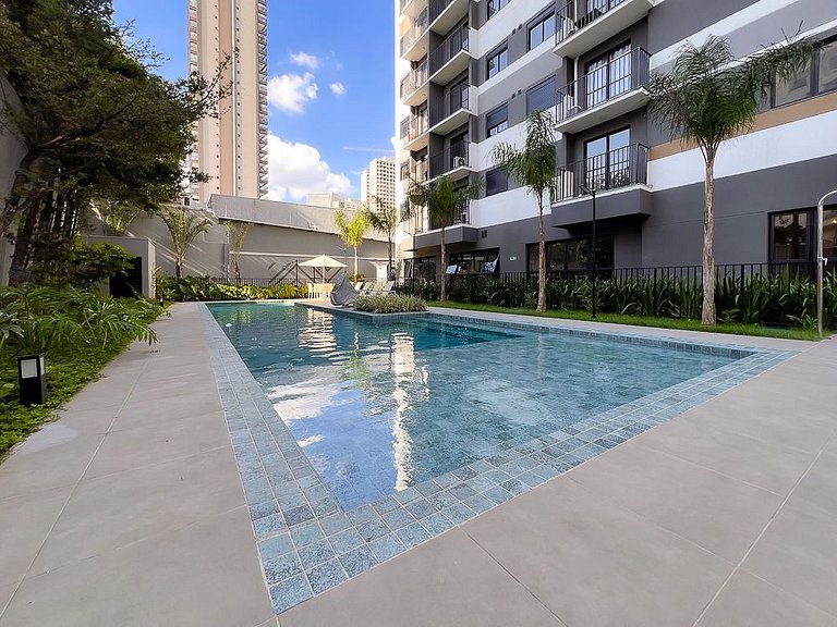 Sky Vibe - Vista 19º andar moderno 300m do Shopping Eldorado