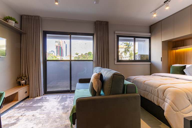 Essence Studio Vila Mariana | Air Conditioning, Wi-Fi & Vila