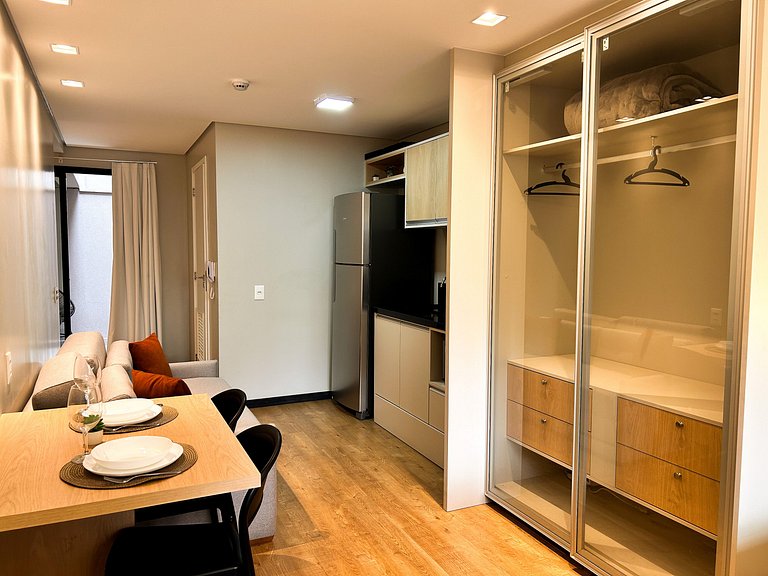 Brise studio in Jardins with ac, wifi, 300m from Paulista
