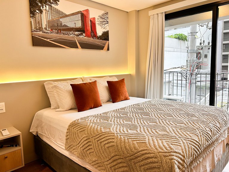 Brise studio in Jardins with ac, wifi, 300m from Paulista
