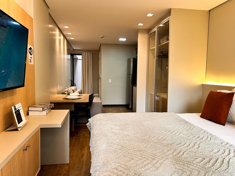 Brise studio in Jardins with ac, wifi, 300m from Paulista