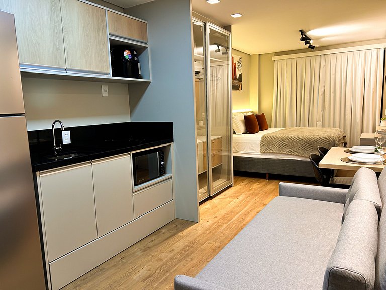 Brise studio in Jardins with ac, wifi, 300m from Paulista