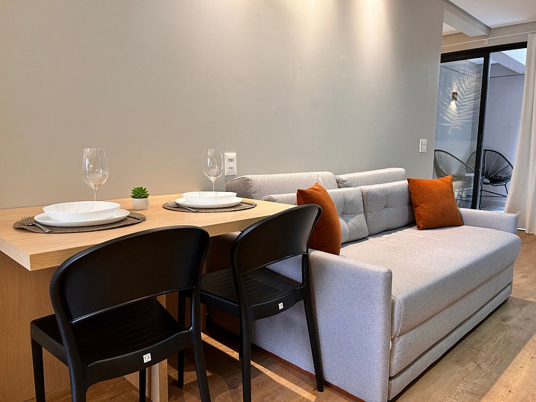 Brise studio in Jardins with ac, wifi, 300m from Paulista