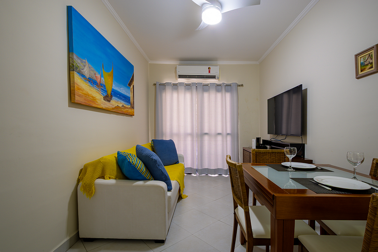 Solar Enseada 1 Quadra Mar com Vaga e Wi-Fi