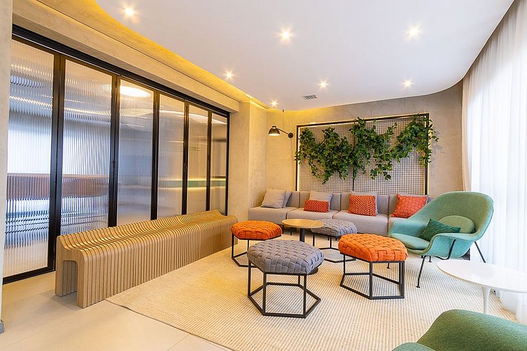 Sky Vibe - Vista 19º andar moderno 300m do Shopping Eldorado