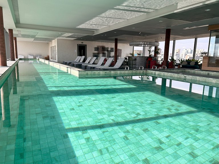Ibira Premium - Piscina Aquecida Wi-Fi 5 min Metrô