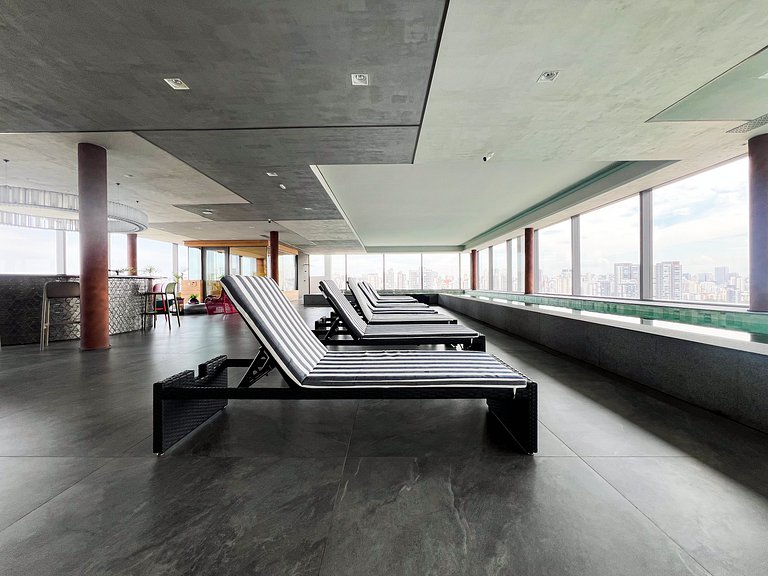 Ibira Premium - Piscina Aquecida Wi-Fi 5 min Metrô