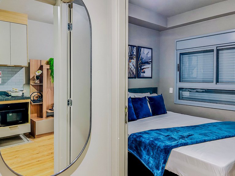 Horizons Apt with Balcony in Moema | Near Metro & Mall