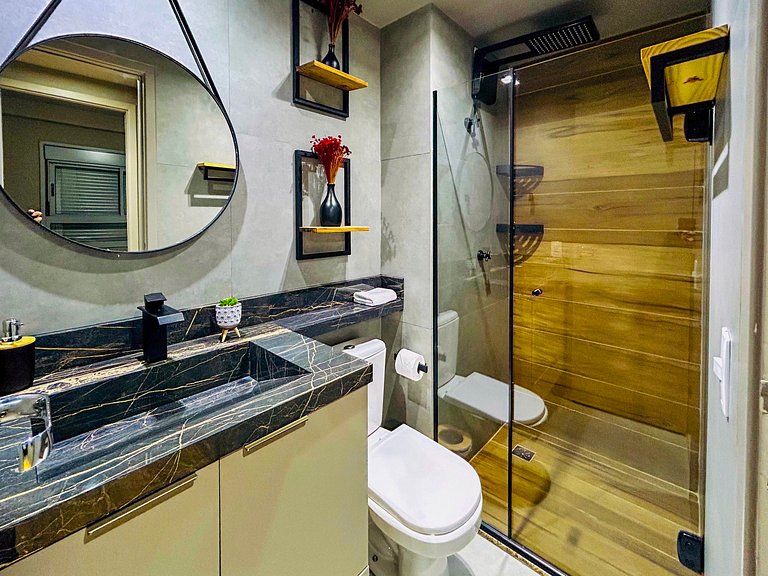 Horizons Apt with Balcony in Moema | Near Metro & Mall
