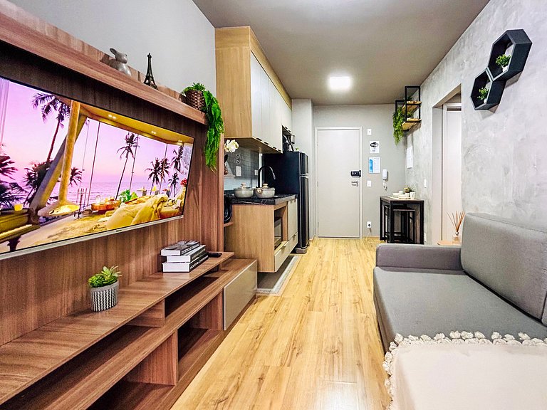 Horizons Apt with Balcony in Moema | Near Metro & Mall