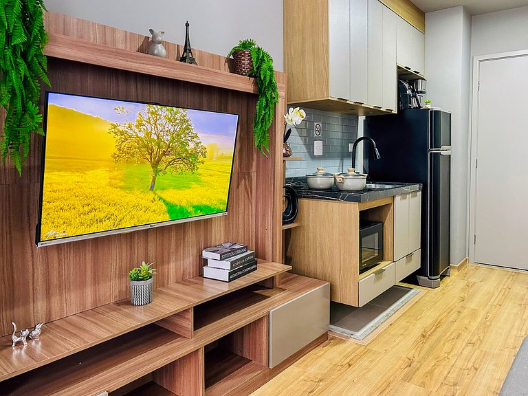 Horizons Apt with Balcony in Moema | Near Metro & Mall