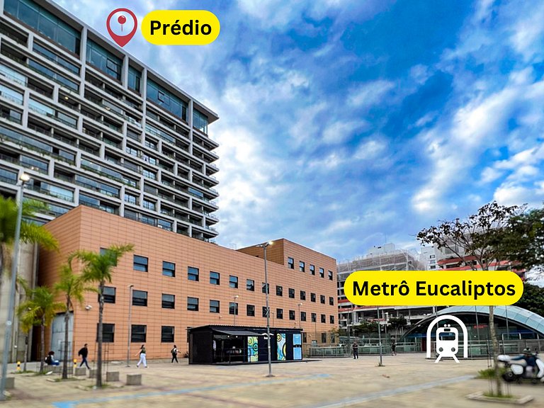 Ibira Premium - Piscina Aquecida Wi-Fi 5 min Metrô